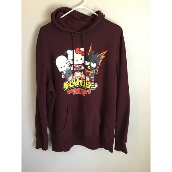 Hello Kitty Sweaters - Comic My Hero Academia Hello Kitty Sweater Size Xl Cotton Polyester Y2K retro